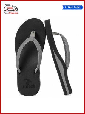 Women's Arch Support Flip Flops Faux Leather Thong Sandals